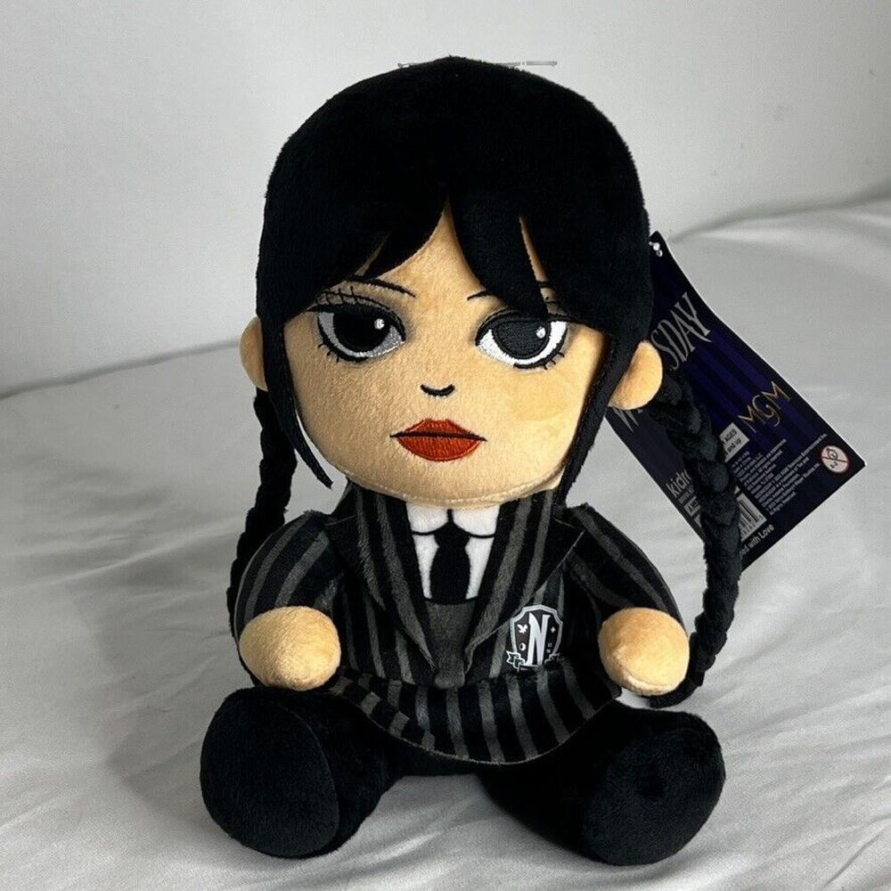 Wednesday Addams Family Doll Plush 7.5 Inch Toy NEW